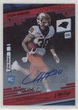 2021 Prestige Rookies Xtra Points Premium Red Signatures Chuba Hubbard Auto 09if