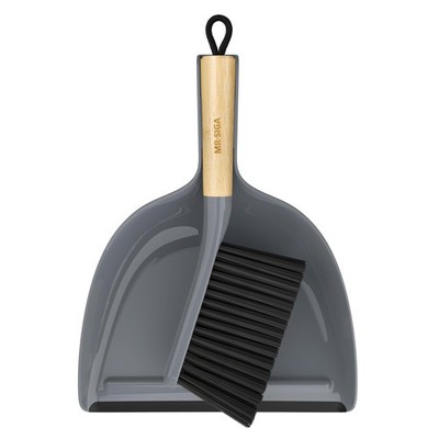 Dustpan and Brush Set, Portable Cleaning Brush and Dustpan Combo with Bamboo ...