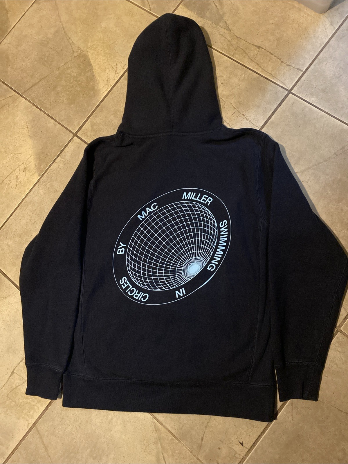 Mac Miller Swimming In Circles Sweatshirt Graphic Pullover Hoodie Size Small
