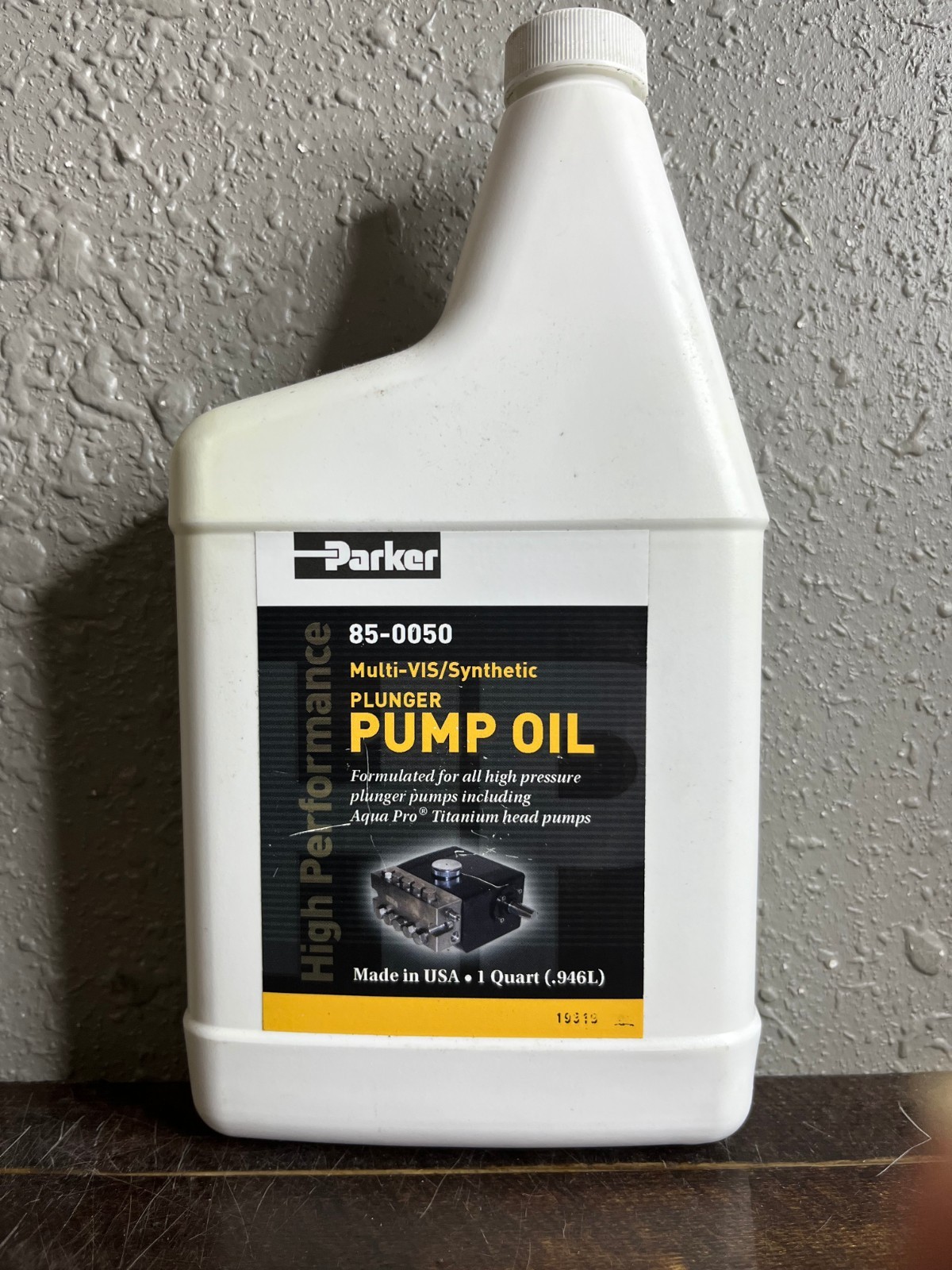 Parker High Performance 85-0050 Multi-VIS/Synthetic Plunger Pump Oil 1 Quart USA