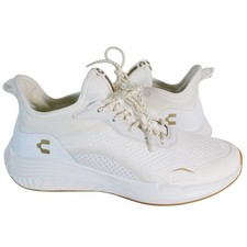 Charly 1059754 Mujer Blanco Dorado Textil Zapatos para Correr Tenis Talla 10 NUEVO