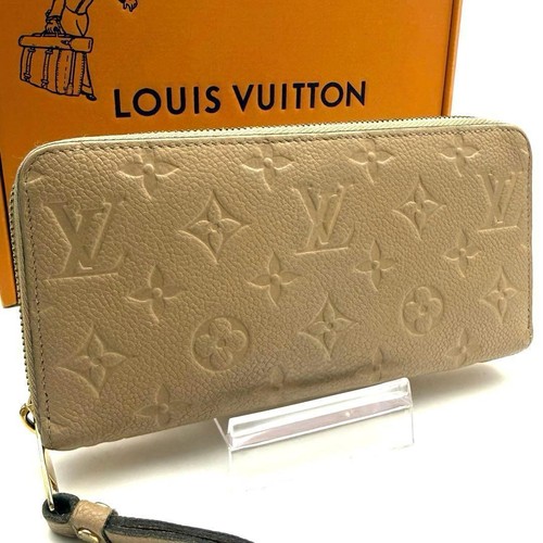New Model Louis Vuitton Empreinte Zippy Wallet Long Wallet Beige