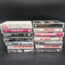 Lot Of 14 Audio Cassette 80s 90s Pop Rock NKOTB Phil Collins Batman Mixed Lot