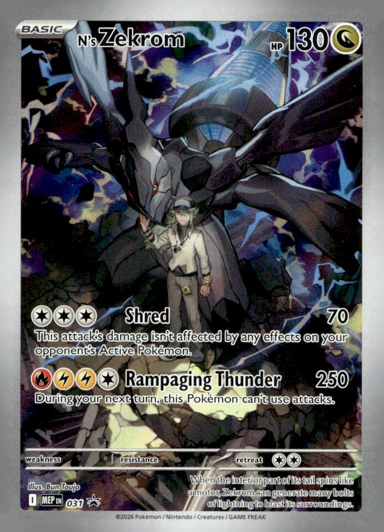 N's Zekrom Holo Promo ME: Mega Evolution Promo 031 NM