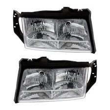 PAIR OF HEADLIGHTS FITS CADILLAC DEVILLE D'ELEGANCE SEDAN 1999 NUMBER 16526200