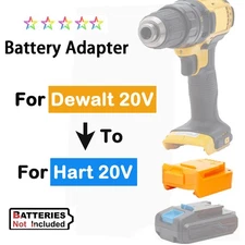 1x For Hart 20V Li-Ion Battery to For Dewalt 18V 20V Li-ion tools Adapter NEW US