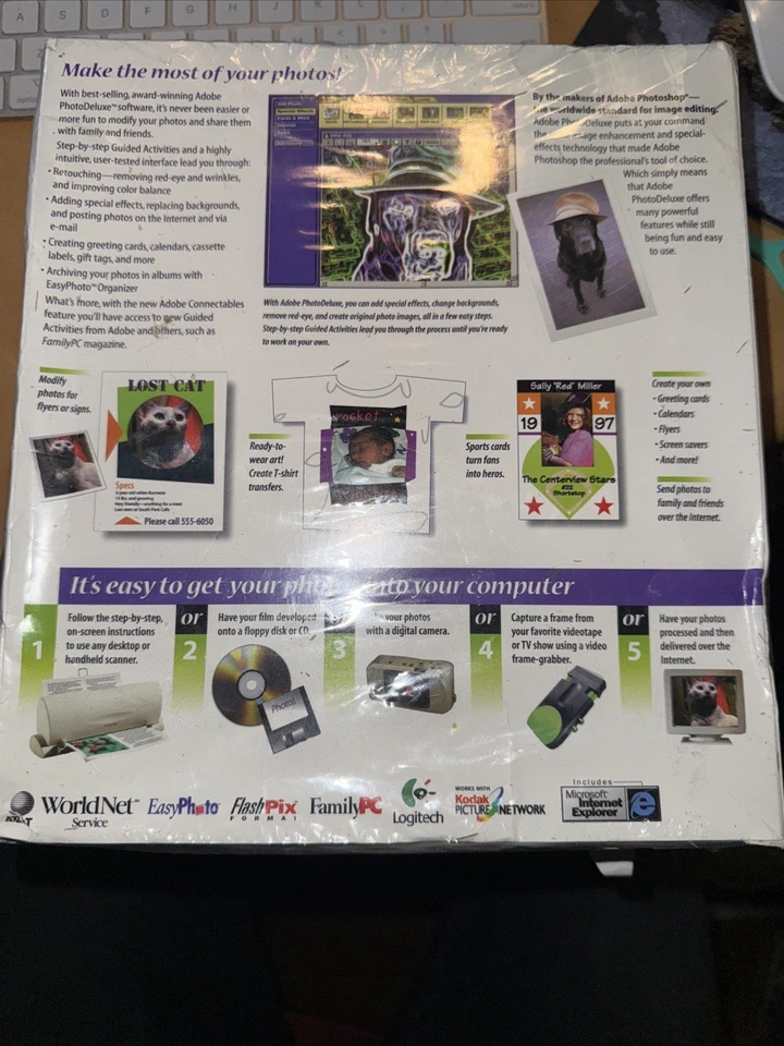 VTG Adobe Photo Deluxe 2.0 For Windows CD-ROM Photoshop Sealed New! - Image 2 of 4