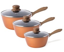 Set de Casseroles Antiadhésives – Casserole à Induction avec Couvercle – Set ...