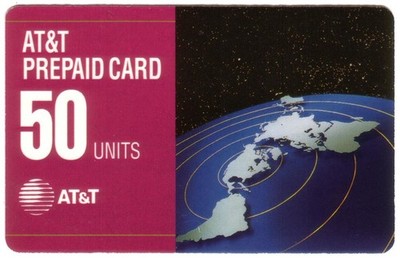 50u 1993 Prepaid Card: Flat Karte Von Continents (Typ 1 Reverse) Handy Karte