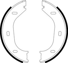 Bremsbackensatz Feststellbremse HELLA PAGID 8DA 355 050-011 für BMW E30 Z1 3er