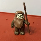 Vintage Star Wars 1984 Wicket the Ewok Complete TAIWAN with Headpiece And Staff