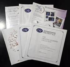 Lot of 6 Creative Memories 12x12 Pages Lined Framed Borders Family Tree RCM-12PS