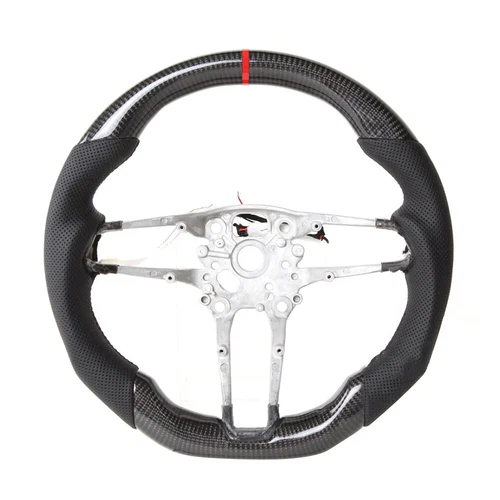 Kohlefaser-Lenkrad Für Porsche Macan Cayenne 911 718 918 2015-2021 mit Heizung - Bild 2 von 7