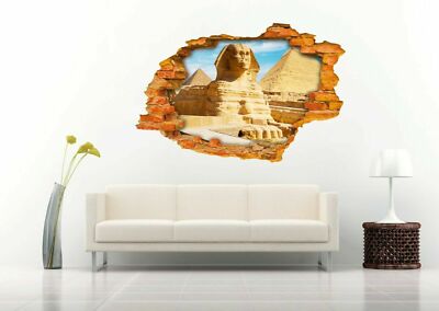 Pyramids of Giza 3D Wall Decal Removable Vinyl Sticker Mural Wall Art Decor
