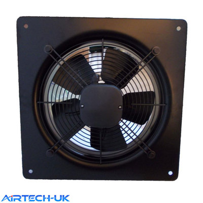 Platte Axial Dunstabzugshaube Lüftungsventilator 250mm 730M³/H + gratis Außenwandgitter