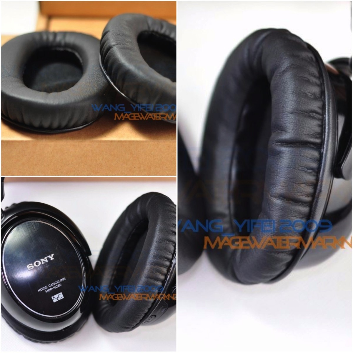 INF - Cuscinetti Auricolari Per Sony Mdr-1000x Wh-1000xm2 1 Paio Nero