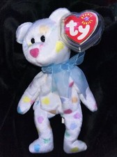 TY Beanie Baby - KISSME the Valentines Bear (8 inch) - MWMTs Stuffed Animal Toy