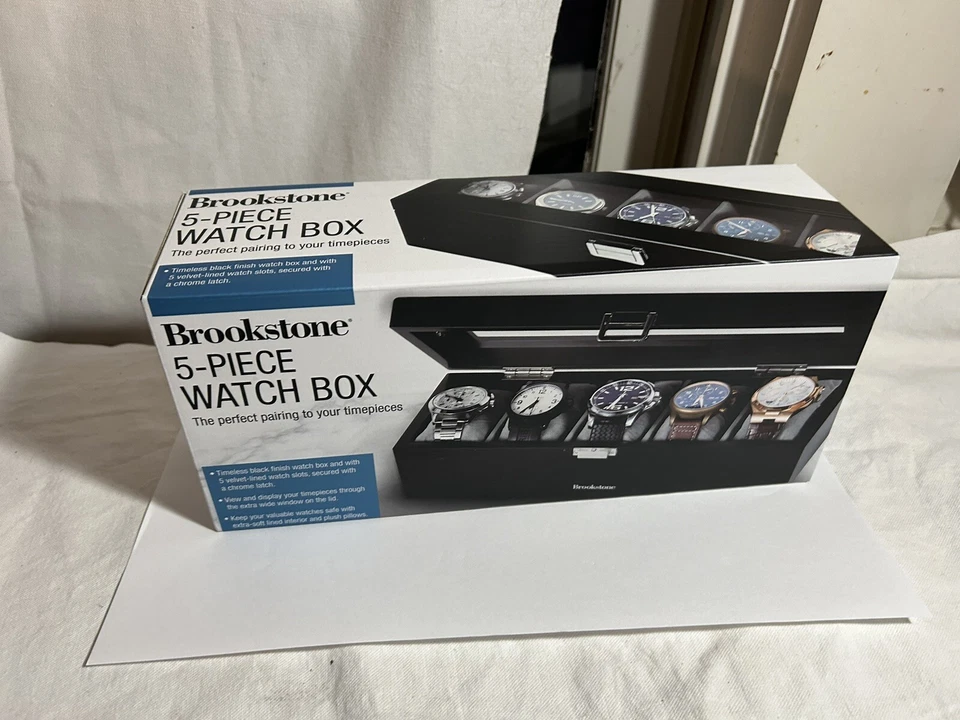 Nuevo en Caja Brookstone Caja Reloj 5 Piezas Foto 2 de 2