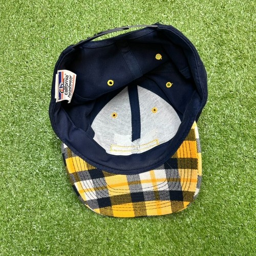 Michigan Wolverines 90s Vintage Snapback Rare Plaid Bill Embroidered College - Picture 3 of 7