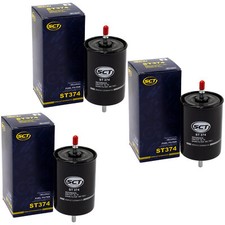 Kraftstofffilter 3 X SCT ST374 für Skoda VW Golf T5 Audi A3 A4 TT Ford Seat Leon