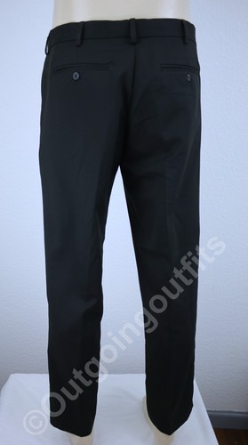 Van Heusen Traveler Straight Men's Black Flat Front Pants Size 36 x 30 - Picture 6 of 10