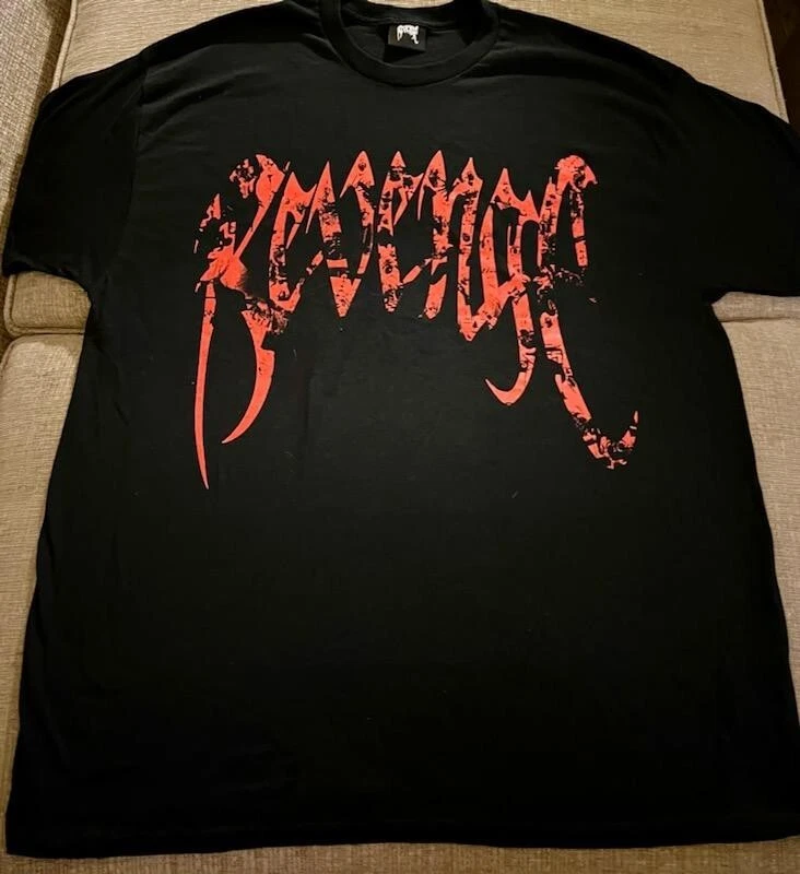 Revenge x Juice Wrld 999 Burnout Tee Black