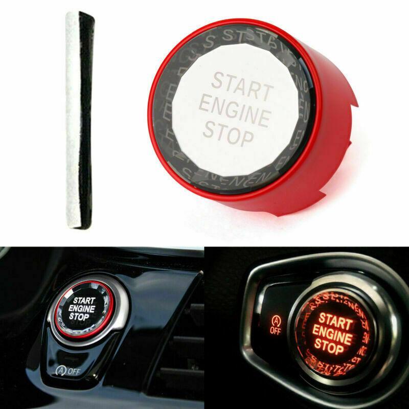Cubierta roja del botón del interruptor de parada de arranque del motor apagado para BMW F chasis F10 F30 cristal