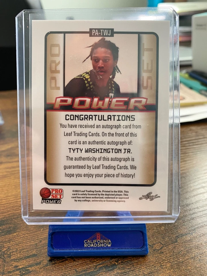 2021 Pro Set Power TyTy Washington Auto Milwaukee Bucks - Image 2 of 2