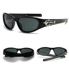Y2k Fashion Punk Sports Sunglasses for Men Women Luxury Brand Designer Sun Glass