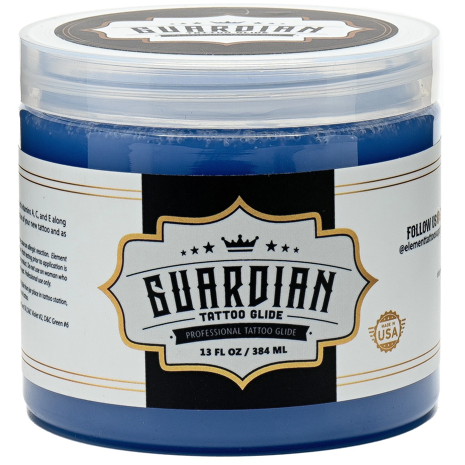 13oz Tattoo Glide Ointment During Tattoo Vegan AfterCare Element Tattoo Supply image 1