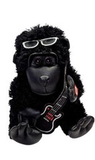 Hugfun Wild Thing Rocker Gorilla Animated Sings Dances Valentines Stuffed Plush
