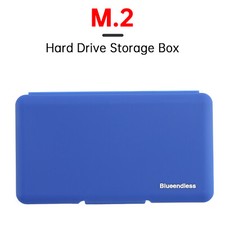 M2 Hard Drive Protection Box Storage Box Solid State Drive Box Shockproof Blue U