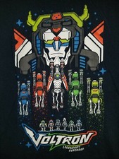 Voltron Legendary Defender loot crate Tee T-Shirt Medium Blue. 18"/23" 38