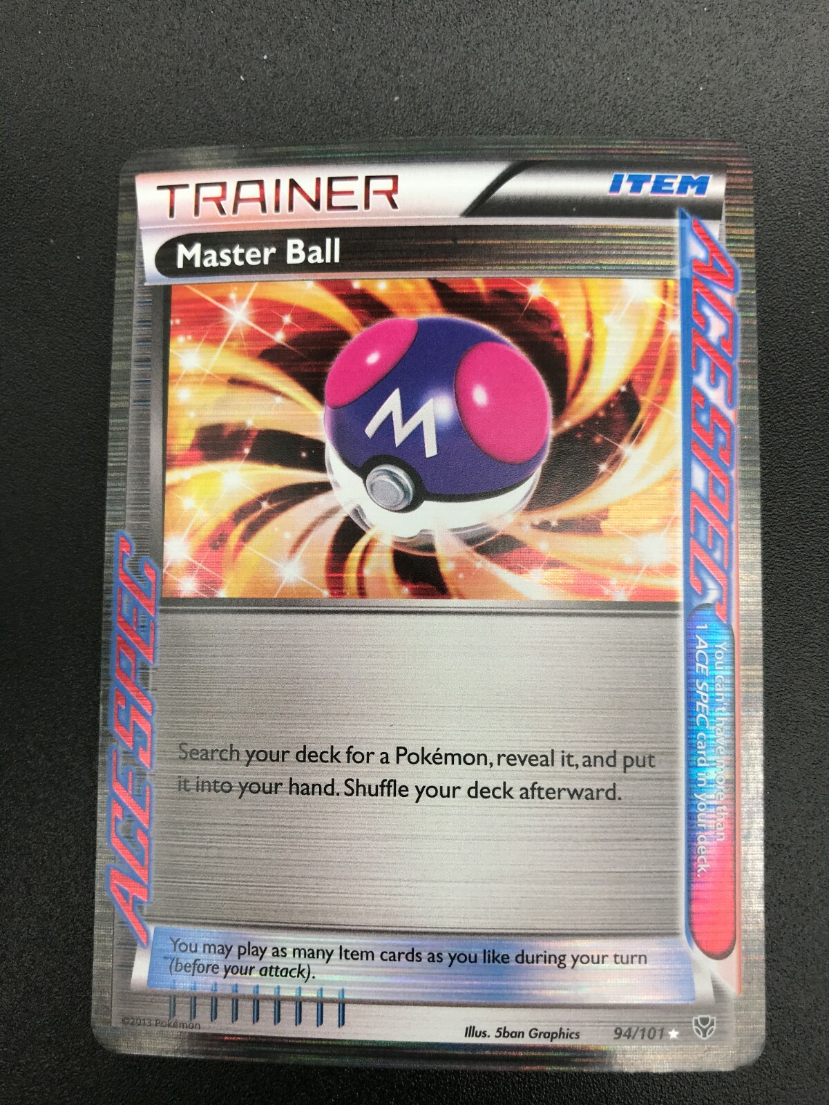 Master Ball Ace Spec Ultra Rare Trainer 94 101 Pokemon Bw Plasma Blast Holo Nm Ebay