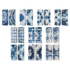 NATURE MAGICK SHIBORI TIE DYE LEATHER BOOK WALLET CASE FOR APPLE iPOD TOUCH MP3
