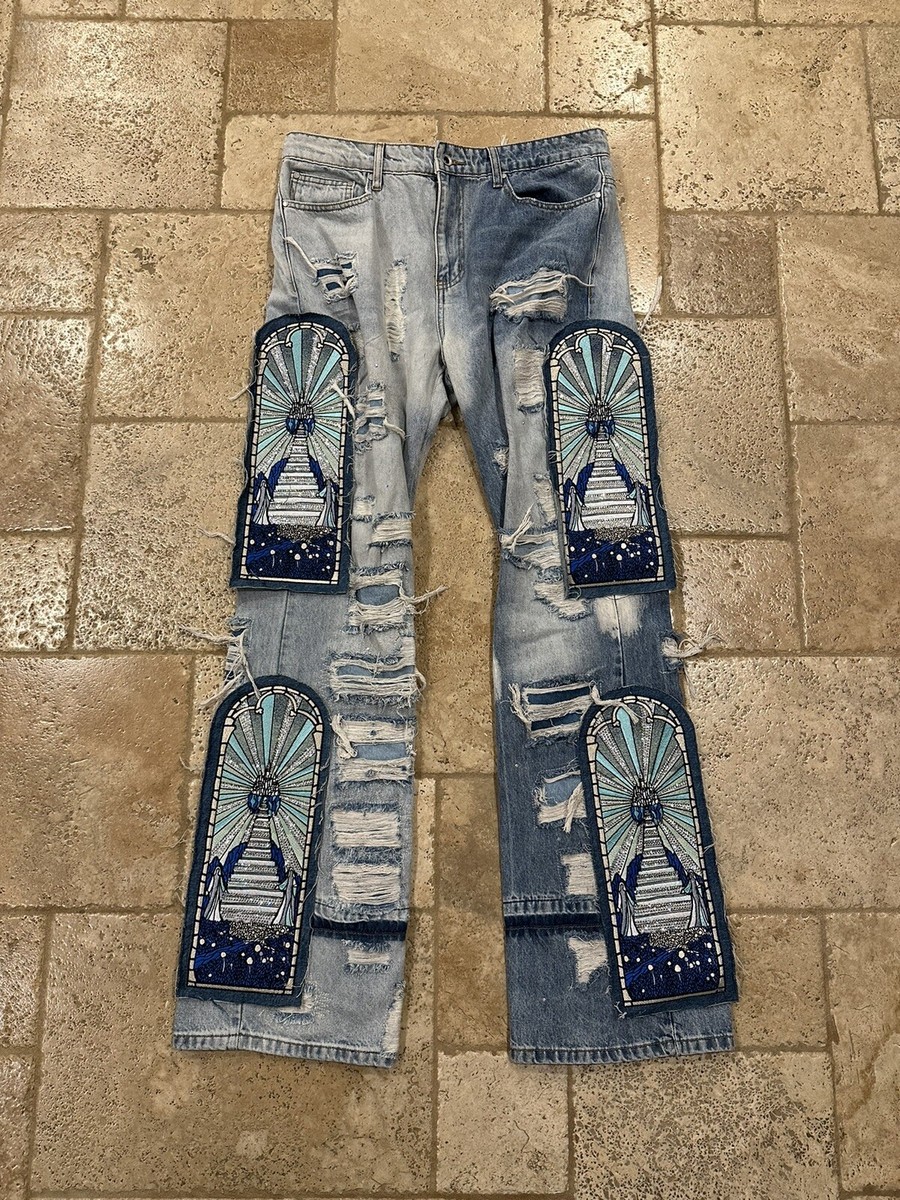 Who Decides War WDW Final Destination Patch Crystal Denim | eBay