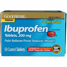 GoodSense Ibuprofen Coated Tablets, 50 Ct