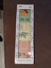 Kidsline Barn Yard Farm Animals Growth Chart New In Box Sealed 