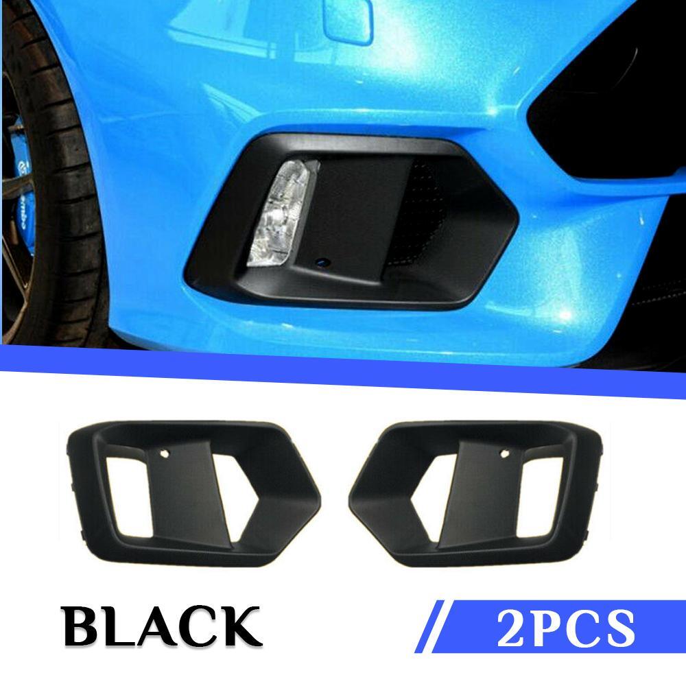 Fog Light Covers For Ford Focus 2015-2018 - Pair Of Black ABS Plastic Lamp Covers - View #7