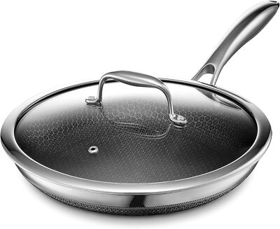 HEXCLAD Hybrid Non Stick Frying Pan 10in Can be used with all