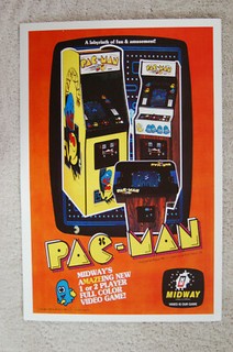 Pac Man Arcade flyer promotional poster #2 PACMAN