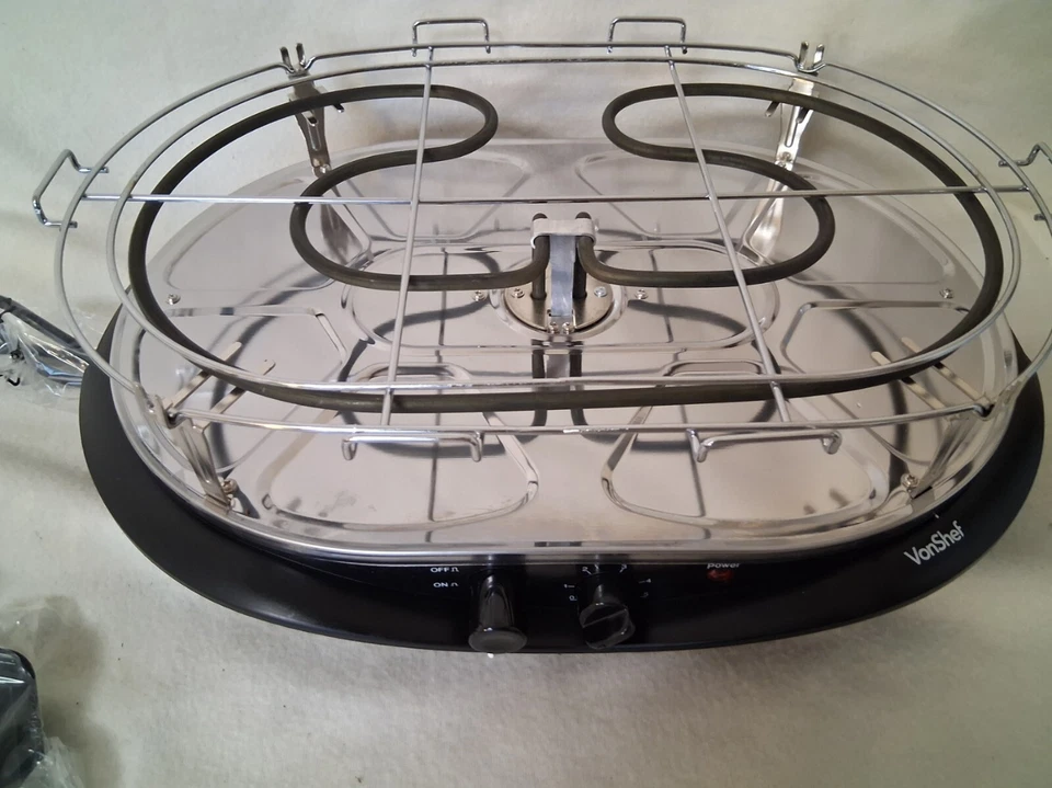 Parrilla de piedra eléctrica para fiesta de 8 personas VonShef para raclette Foto 2 de 4