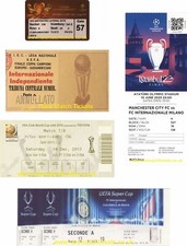 riproduzione biglietti finale INTER MILANO 1991-2025 campioni lge supercoppa [RMT]