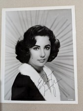 Elizabeth Taylor signed photo with PSA/DNA. 8x10
