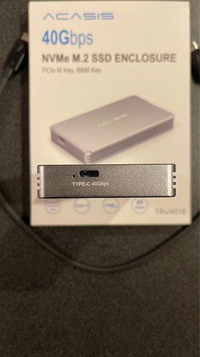 ACASIS 40Gbps M.2 NVMe SSD Thunderbolt 4 Enclosure - Afbeelding 2 van 4