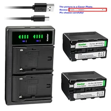 Kastar NP-F970PRO Battery LTD2 Charger for GVM LED480 LED520 LED672 LED896 Light