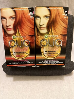 Garnier Olia Bold No Ammonia 7.45 INTENSE FIRE RUBY Permanent Color NIB Lot of 2