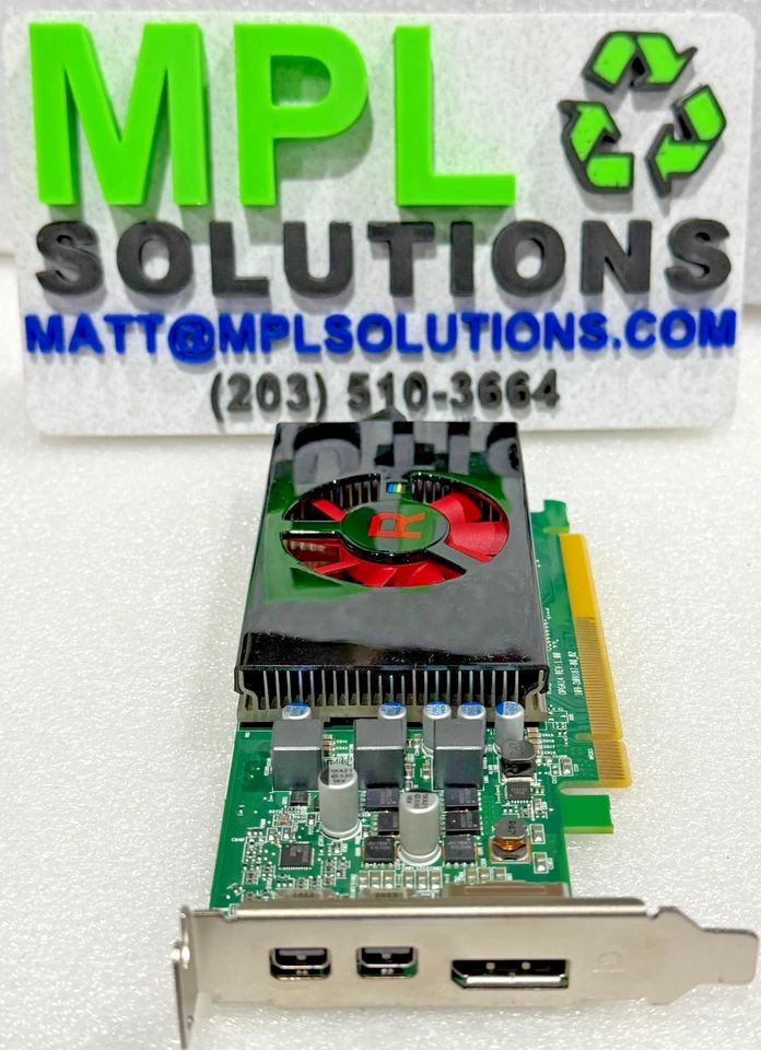 AMD RADEON RX550 4GB GDDR5 MINI-DP/DP DELL NJJMW / R9J9P LOW PROFILE PERFECT! - Image 2 of 3