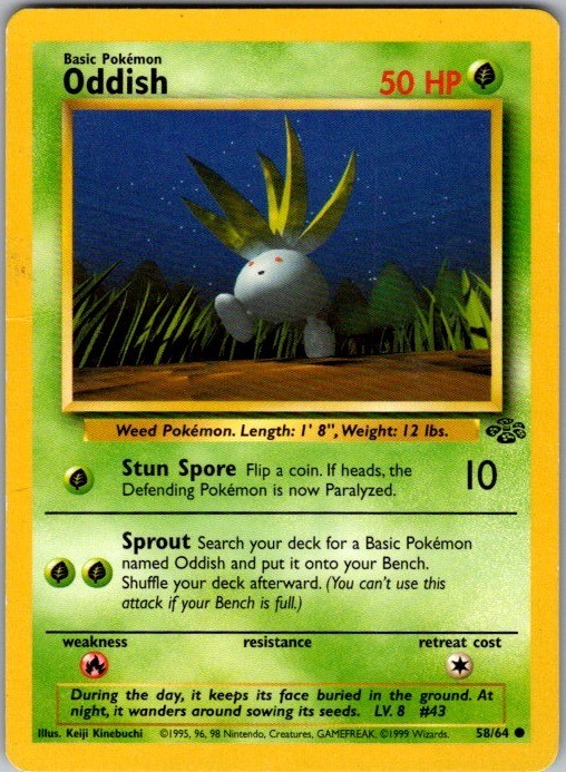 Jungle #58/64 Oddish