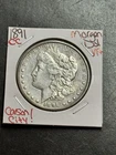 1891 CC Morgan Silver Dollar VF Very Fine Key Date Carson City Mint Coin (19274)